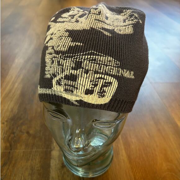 PUMA Gray Skull Cap Ski/Snowboard with Printed Graphics Men's Beanie Hat - Picture 1 of 7